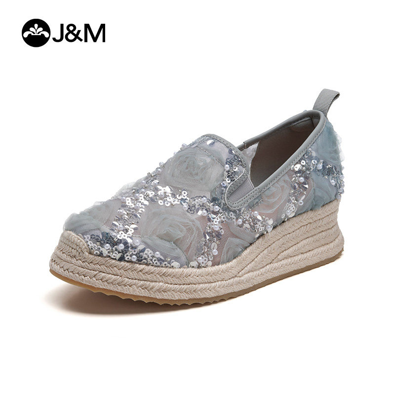 Espadrille Wedge Shoes - 2026 J&M Women Wedges Fashion 5cm