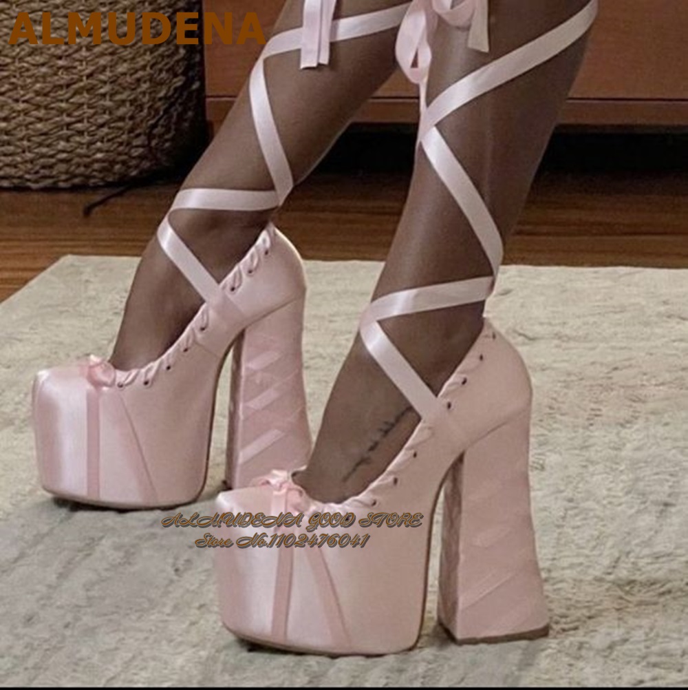 ALMUDENA Pink Burgundy Satin S - огляд і ціна Women'S Shoes Burgundy