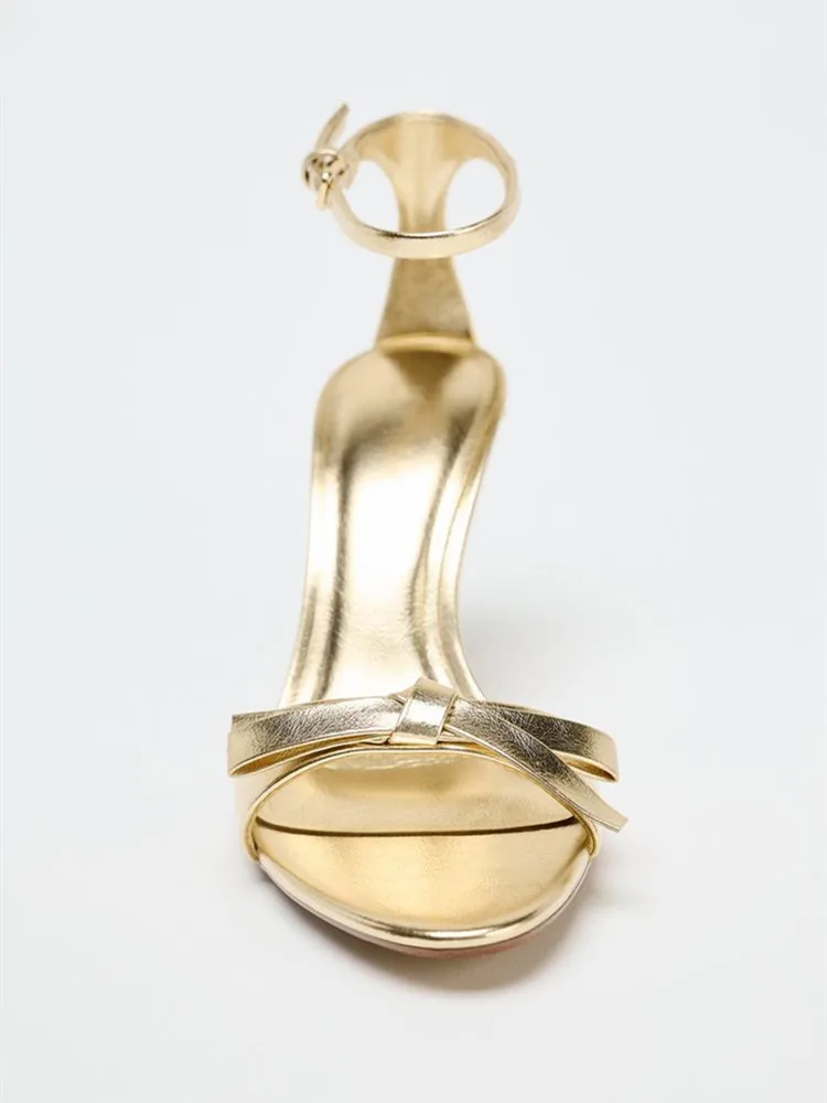 Elegant Golden Bow Brand High  - огляд і ціна Women Shoes Brand