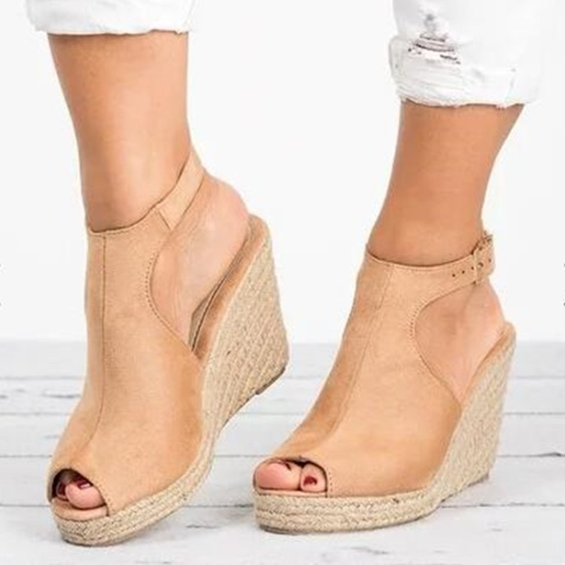 Heeled Sandals for Women Summe - огляд і ціна Espadrille Wedge Shoes