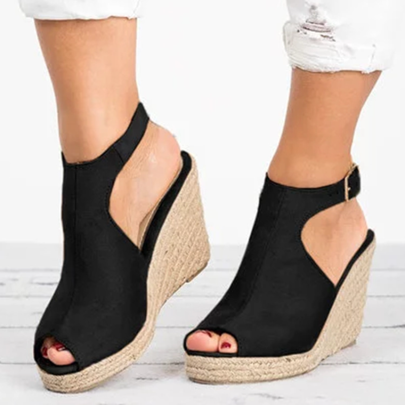 Heeled Sandals for Women Summe - огляд і ціна Espadrille Wedge Shoes