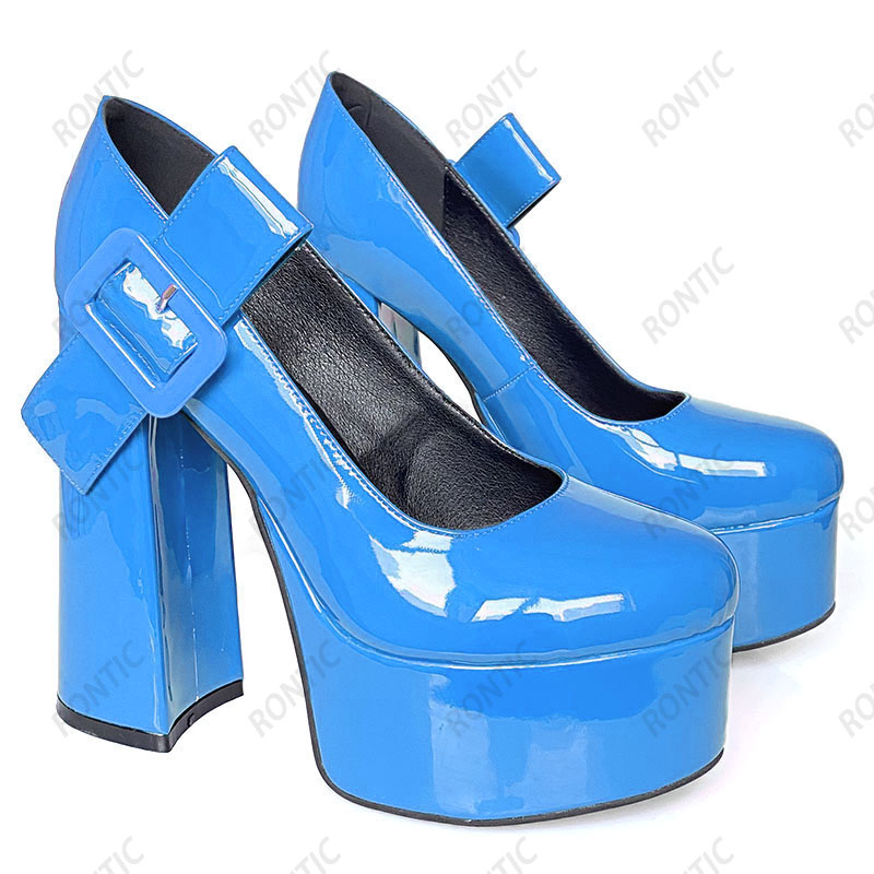 Rontic Handmade Women Platform - огляд і ціна Women'S Shoes Burgundy