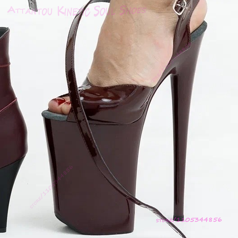 Deep Burgundy Brown Patent Lea - огляд і ціна Women'S Shoes Burgundy