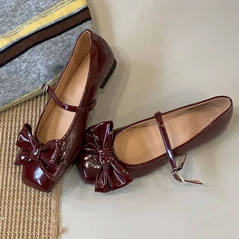 Cute Bowknot Square Toe Design - огляд і ціна Women Shoes Brand