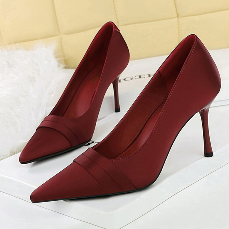 Women Elegant Burgundy 8cm Hig - огляд і ціна Women'S Shoes Burgundy