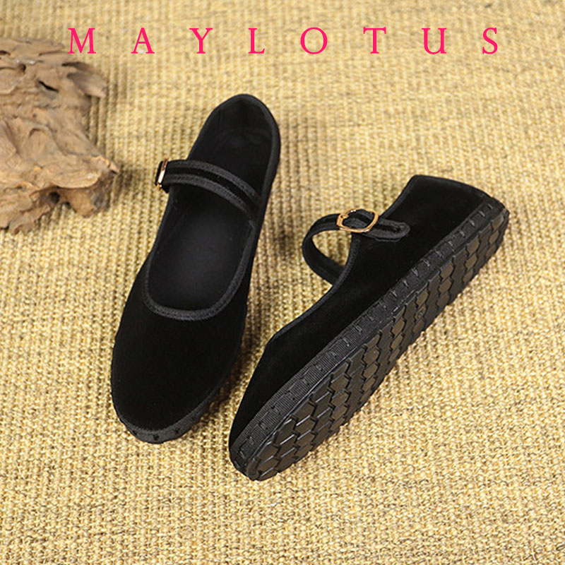 Size 35-43 Velvet Mary Jane Sh - огляд і ціна Women'S Shoes Hands Free