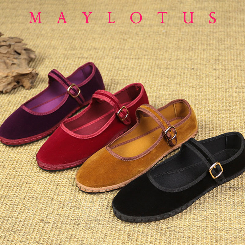 Size 35-43 Velvet Mary Jane Sh - огляд і ціна Women'S Shoes Hands Free