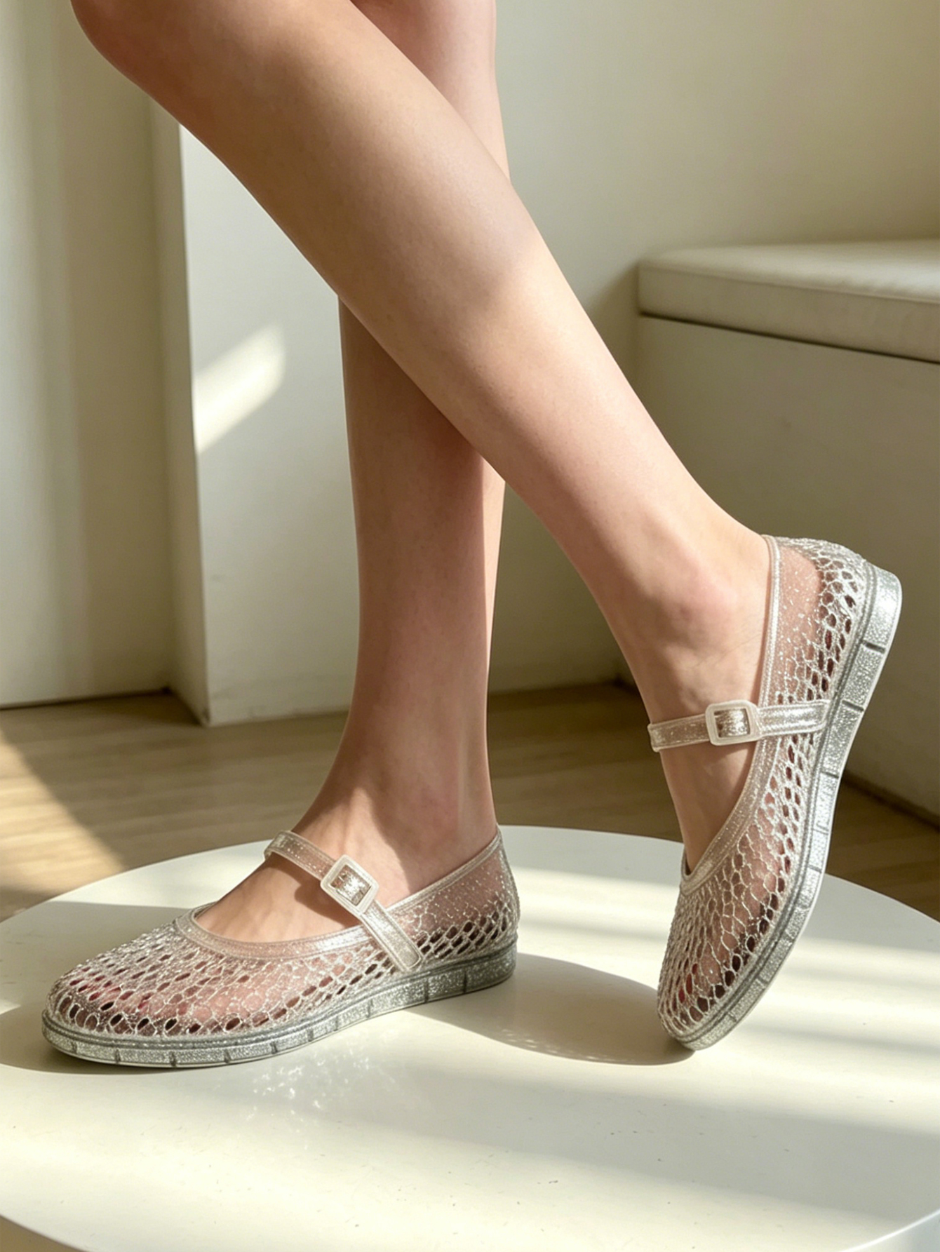 Women's Transparent PVC Mary J - огляд і ціна Jelly Sandal Women