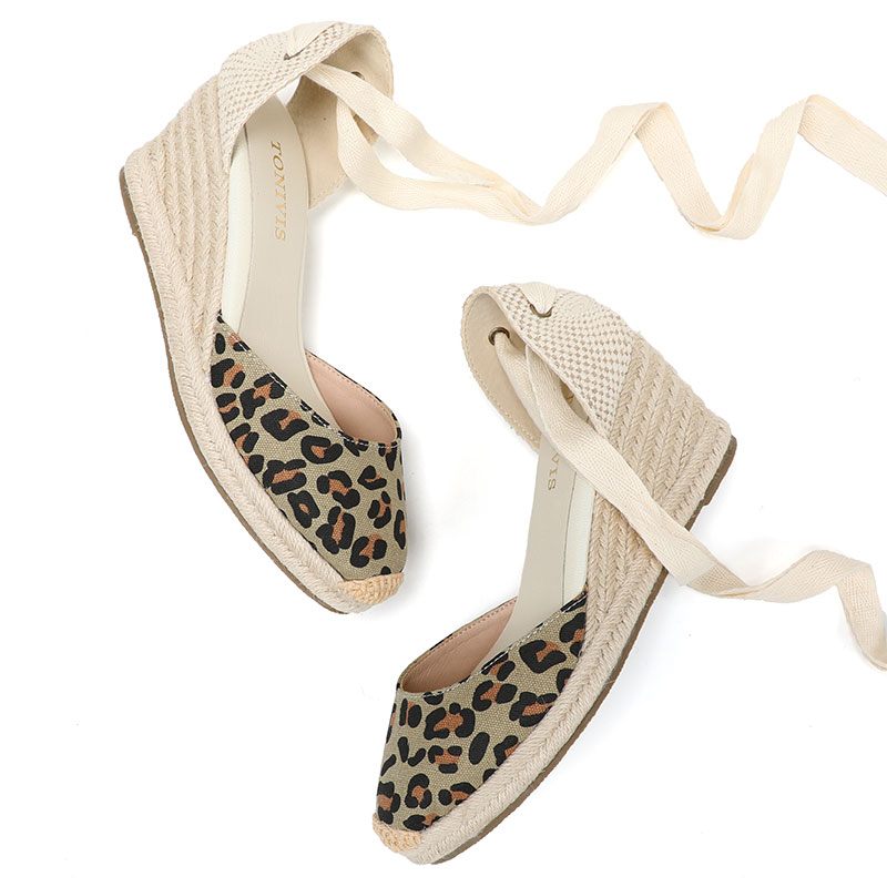 Women Wedge Sandals 7CM Lace U - огляд і ціна Espadrille Wedge Shoes