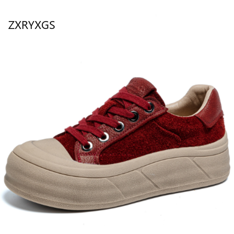 ZXRYXGS Top Layer Cowhide Real - огляд і ціна Women Shoes Size 4 In Cm