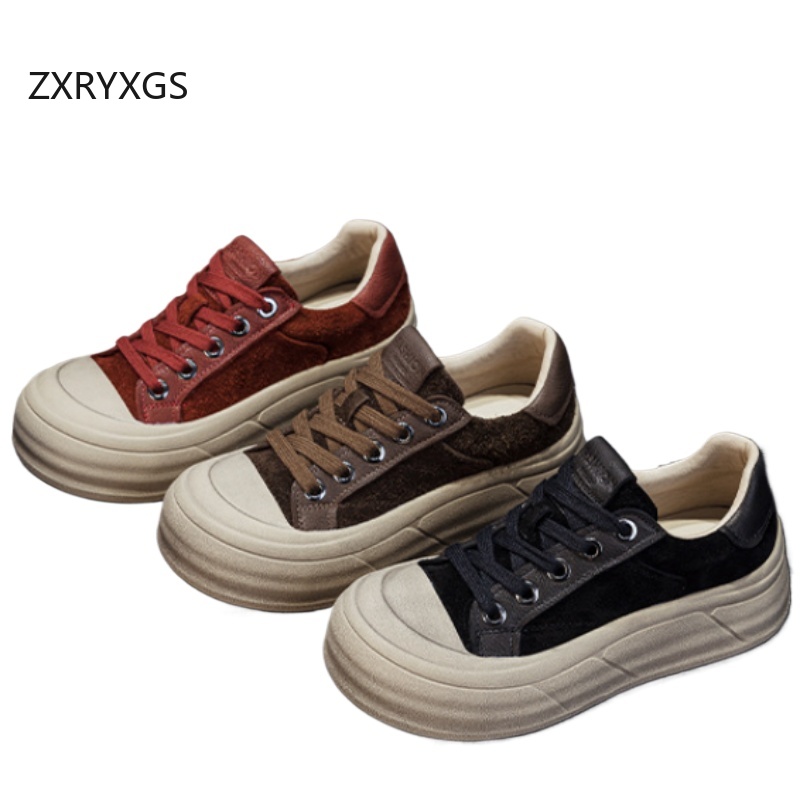 ZXRYXGS Top Layer Cowhide Real - огляд і ціна Women Shoes Size 4 In Cm